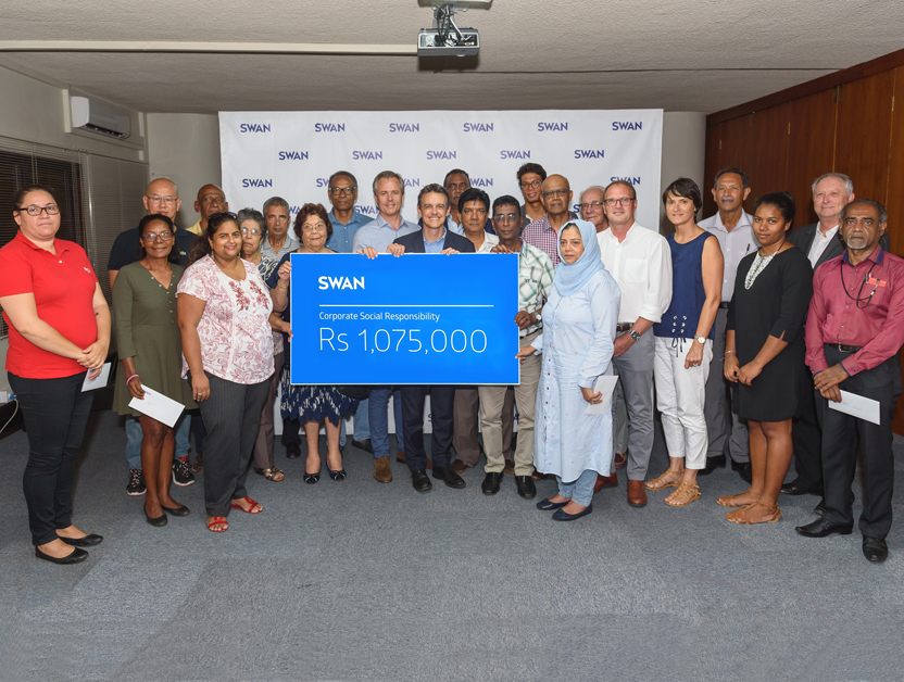 SWAN remet plus de Rs 1 million à 18 ONG