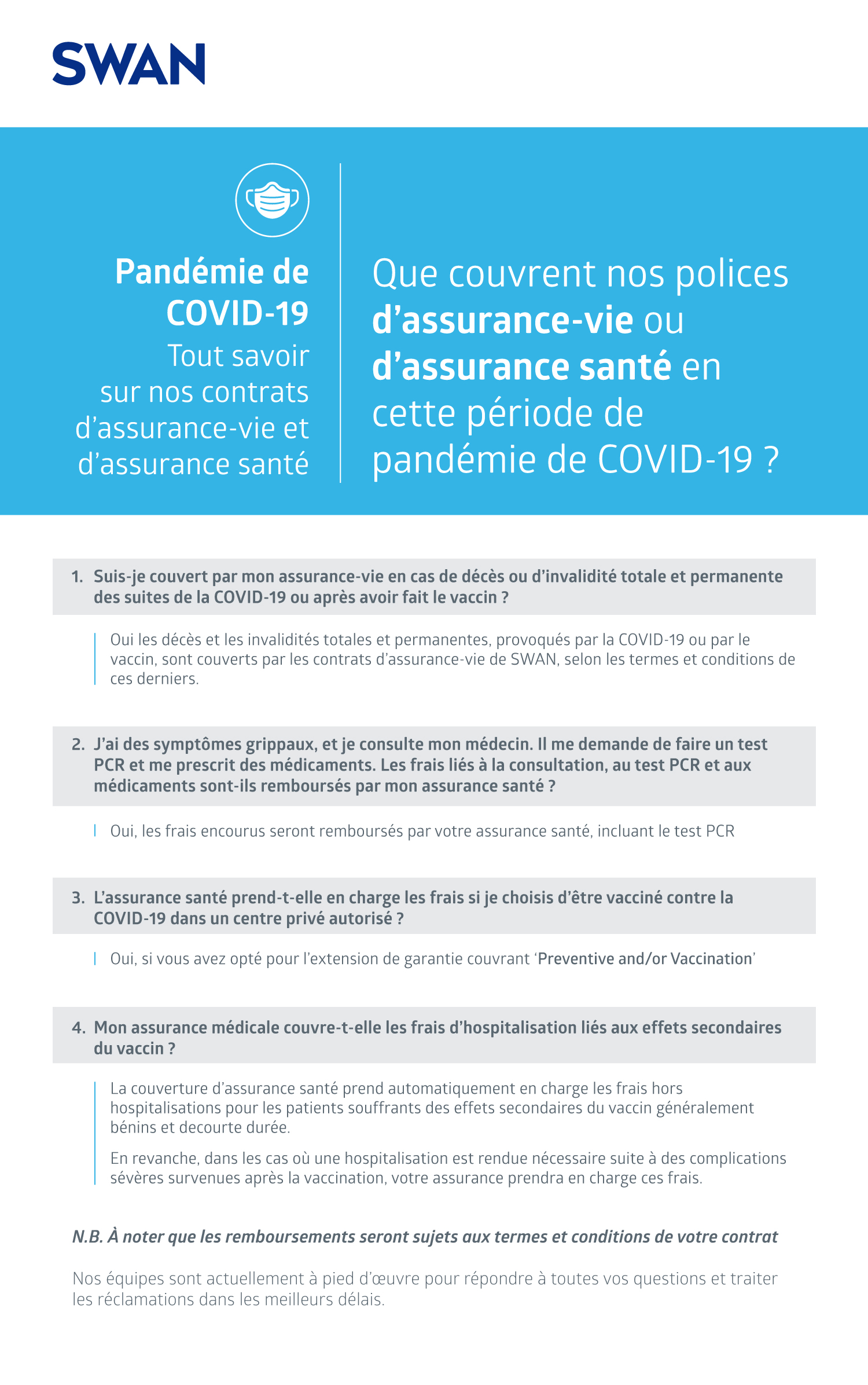 COVID-19 - Tout savoir sur nos contrats d’assurance-vie et d’assurance santé
