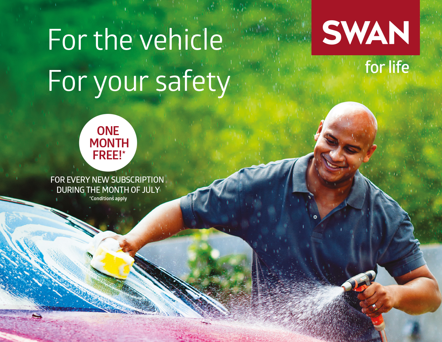 Campagne promotionnelle pour les assurances voiture durant le mois de juillet