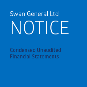SWAN General Ltd - Notice - Condensed Unaudited Financial Statements - Quarter Ended 30 June 2015