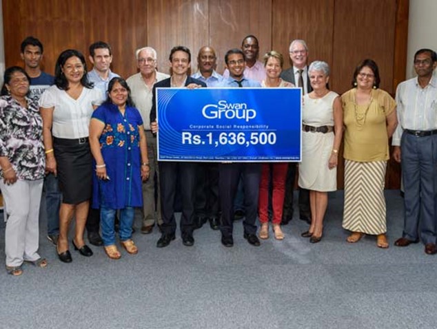 11 ONG recoivent Rs 1,6 m du Groupe Swan pour poursuivre leurs projets sociaux