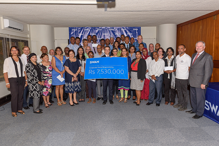 SWAN remet Rs 7,530 millions aux ONG