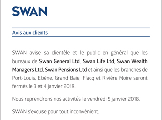 Notice - Office Closure